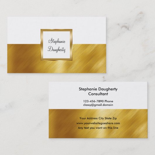 Classy Consultant Visitekaartje (Voorkant / Achterkant)