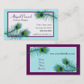 Classy Contemporarty Peacock Visitekaartje (Voorkant / Achterkant)