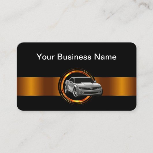 Classy Cool Automotive Business Cards Design Visitekaartje (Voorkant)