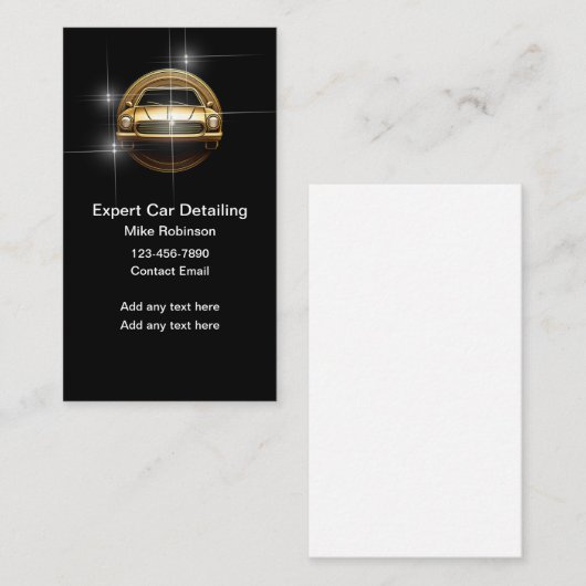Classy Cool Automotive Car Detailing Visitekaartje (Voorkant / Achterkant)