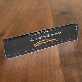 Classy Cool Automotive Desk Name Plaques Naambordje (Zijkant)