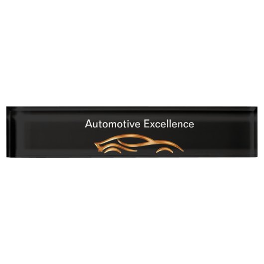 Classy Cool Automotive Desk Name Plaques Naambordje (Voorkant)