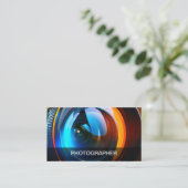 Classy Cool Fotograaf Visitekaartjes (Staand voorkant)