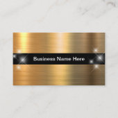 Classy Cool Gold Tone Glossy Visitekaartjes (Voorkant)