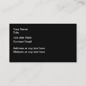 Classy Cool Gold Tone Glossy Visitekaartjes (Achterkant)