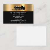 Classy Cool Metallic Towing Service Visitekaartjes (Voorkant / Achterkant)