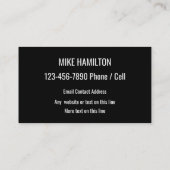 Classy Cool Personal Trainer Theme Visitekaartje (Achterkant)