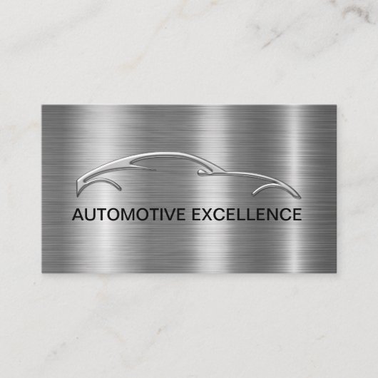 Classy Cool Sleek Modern Automotive Business Cards Visitekaartje (Voorkant)