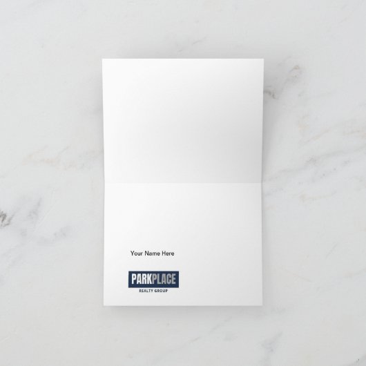 Classy Corporate Realtor Bedankt Cards Sjabloon (Binnen)