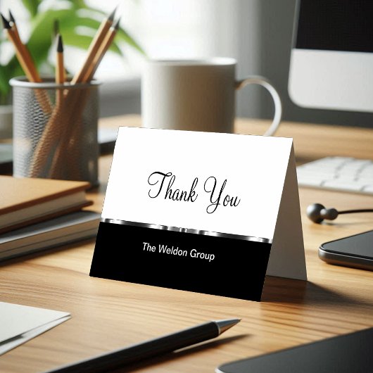 Classy Corporate Thank You Cards Sjabloon