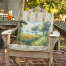 Classy Country Cottage Floral Art Schilderij