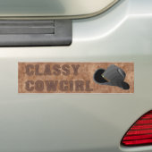 Classy CowGirl-BUMPERSTICKER Bumpersticker (Op auto)