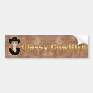 Classy CowGirl-BUMPERSTICKER Bumpersticker