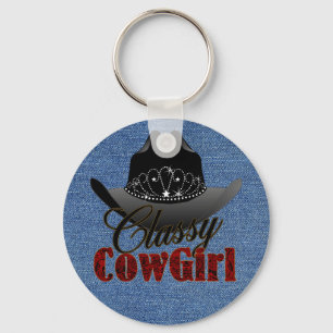 Classy Cowgirl Rodeo Queen Sleutelhanger