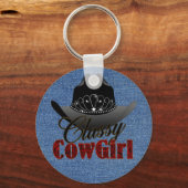 Classy Cowgirl Rodeo Queen Sleutelhanger (Voorkant)