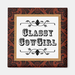 Classy Cowgirl Westerne  magneet
