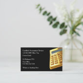 Classy CPA Accountant Business Cards Visitekaartje (Staand voorkant)