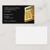 Classy CPA Accountant Business Cards Visitekaartje (Voorkant / Achterkant)