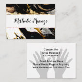 Classy Creative Massage Therapeut Visitekaartjes (Voorkant / Achterkant)