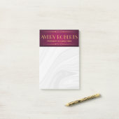 Classy crimson mandala Elegant luxe Post-it® Notes (Op bureau)