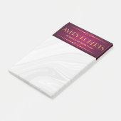 Classy crimson mandala Elegant luxe Post-it® Notes (Schuin)