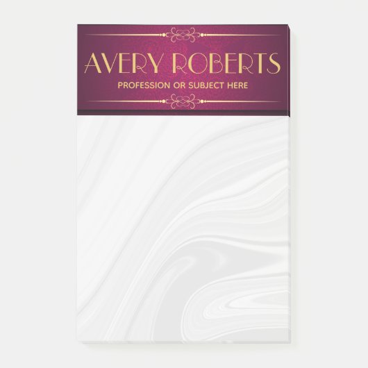 Classy crimson mandala Elegant luxe Post-it® Notes (Voorkant)