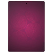 Classy crimson mandala Elegant Professional Klembord (Achterkant)
