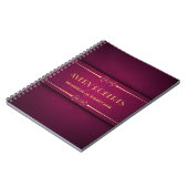Classy crimson mandala Elegant Professional Notitieboek (Linkerzijde)