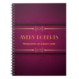 Classy crimson mandala Elegant Professional Notitieboek