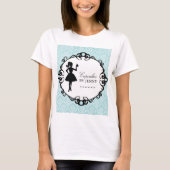 Classy Cupcake Silhouette Bakery T-Shirt (Voorkant)