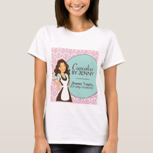 Classy Cupcake Silhouette Bakery T-Shirt