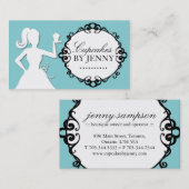 Classy Cupcake Silhouette Visitekaartjes (Voorkant / Achterkant)