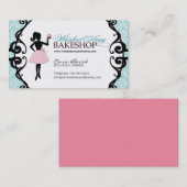 Classy Cupcake Silhouette Visitekaartjes (Voorkant / Achterkant)