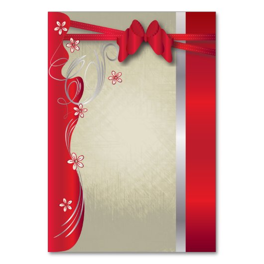 Classy Curvy-ontwerp | Deep Red Kaart (Achterkant)