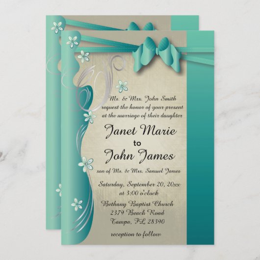  Classy Curvy-ontwerp | Jade en Silver Kaart (Voorkant / Achterkant)