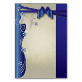  Classy Curvy-ontwerp | Sapphire en Silver Kaart (Achterkant)