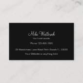 Classy Custom Jeweler Visitekaartjes (Achterkant)