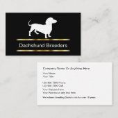 Classy Dachshund Hondenfokker Visitekaartjes (Voorkant / Achterkant)