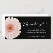 Classy Daisy Flower Memorial Bedankkaart (Voorkant / Achterkant)