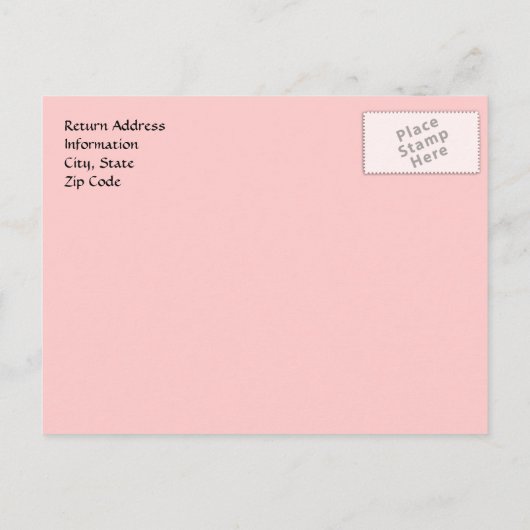 Classy Damask Afstuderen aankondiging, roze Uitnodiging Briefkaart (Achterkant)