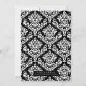 Classy Damask Afstuderen Kaart (Achterkant)