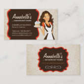 Classy Damask Bakery Visitekaartje (Voorkant / Achterkant)