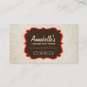 Classy Damask Bakery Visitekaartje (Achterkant)