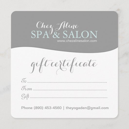 Classy Damask-cadeaubonnen (Achterkant)