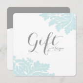 Classy Damask-cadeaubonnen (Voorkant / Achterkant)