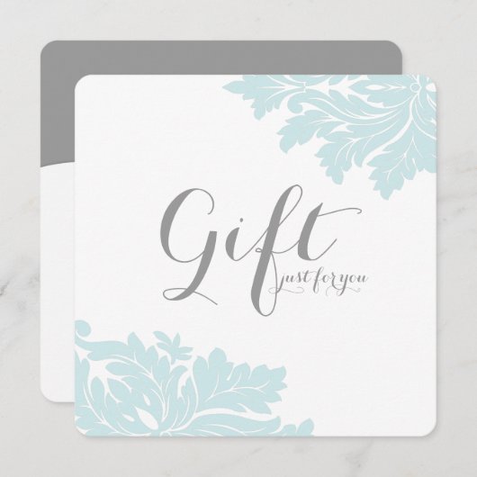 Classy Damask-cadeaubonnen (Voorkant / Achterkant)