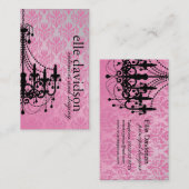 Classy Damask Chandelier Visitekaartje (Voorkant / Achterkant)