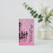 Classy Damask Chandelier Visitekaartje (Staand voorkant)