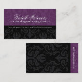 Classy Damask Designer Visitekaartje (Voorkant / Achterkant)