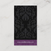 Classy Damask Designer Visitekaartje (Achterkant)